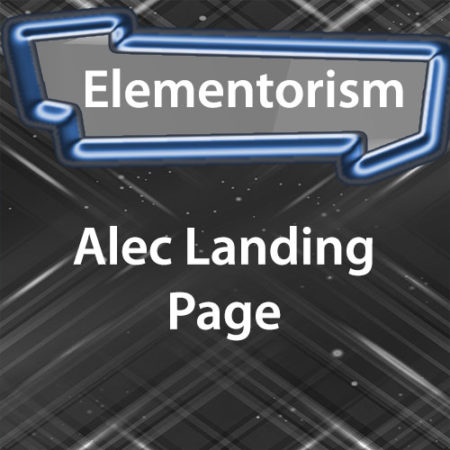 Elementorism Alec Landing Page