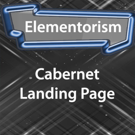 Elementorism Cabernet Landing Page