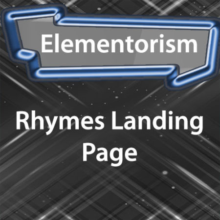 Elementorism Rhymes Landing Page
