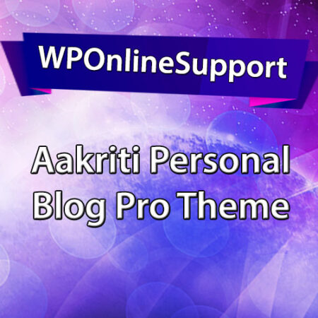 WPOS Aakriti Personal Blog Pro Theme