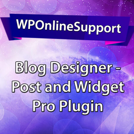 WPOS Blog Designer - Post and Widget Pro Plugin