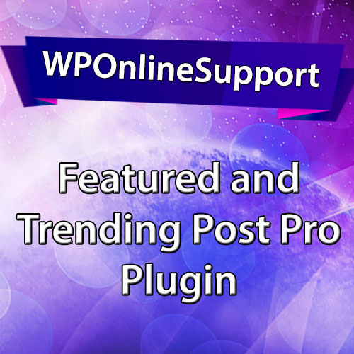 WPOS Featured and Trending Post Pro Plugin