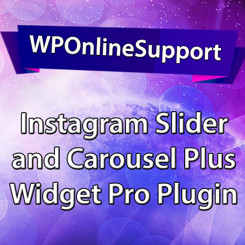 WPOS Instagram Slider and Carousel Plus Widget Pro Plugin