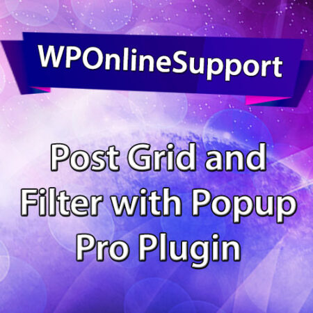 WPOS Post Grid and Filter with Popup Pro Plugin