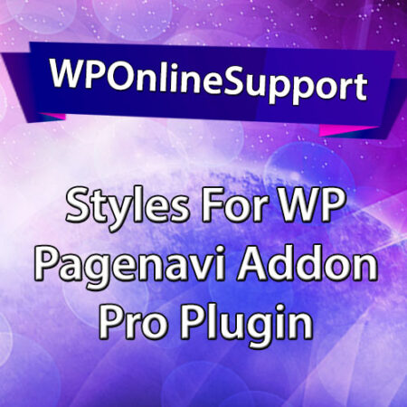 WPOS Styles For WP Pagenavi Addon Pro Plugin