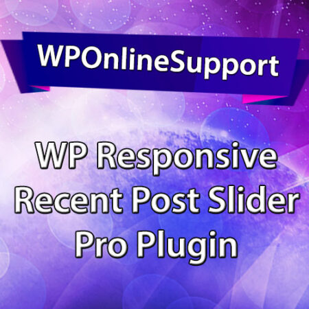 WPOS WP Responsive Recent Post Slider Pro Plugin
